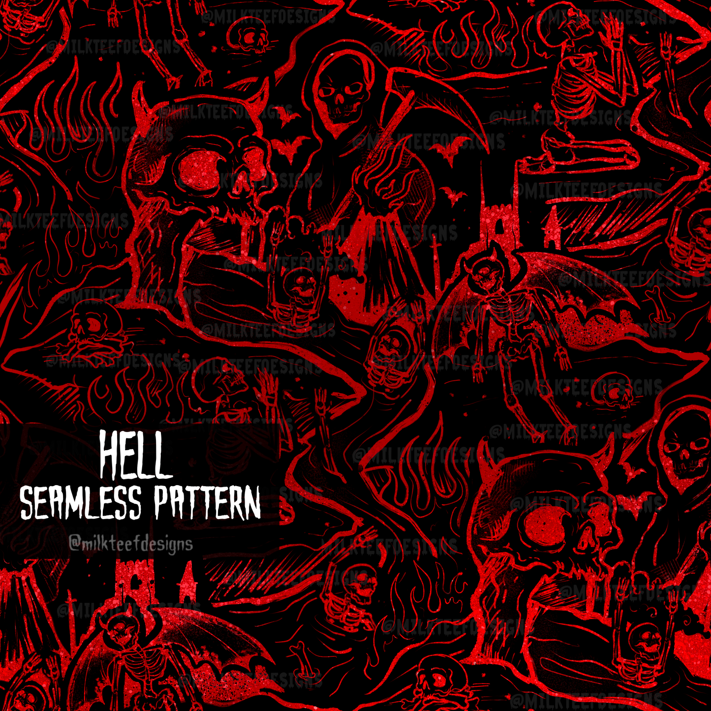 Hell / Seamless Pattern