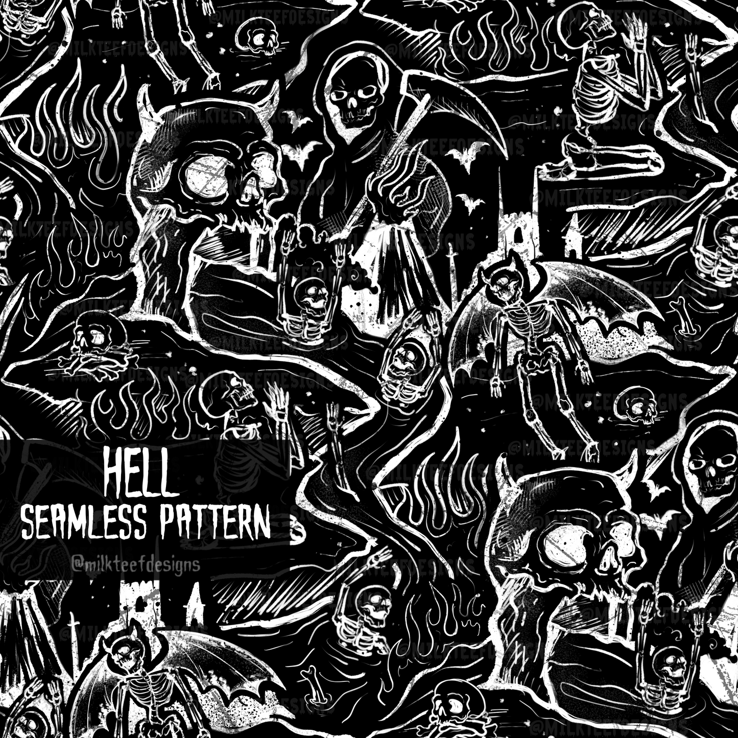 Hell / Seamless Pattern