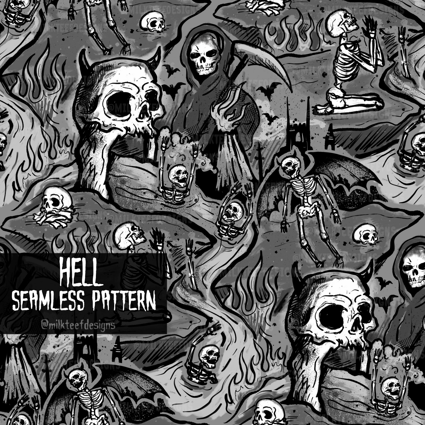 Hell / Seamless Pattern