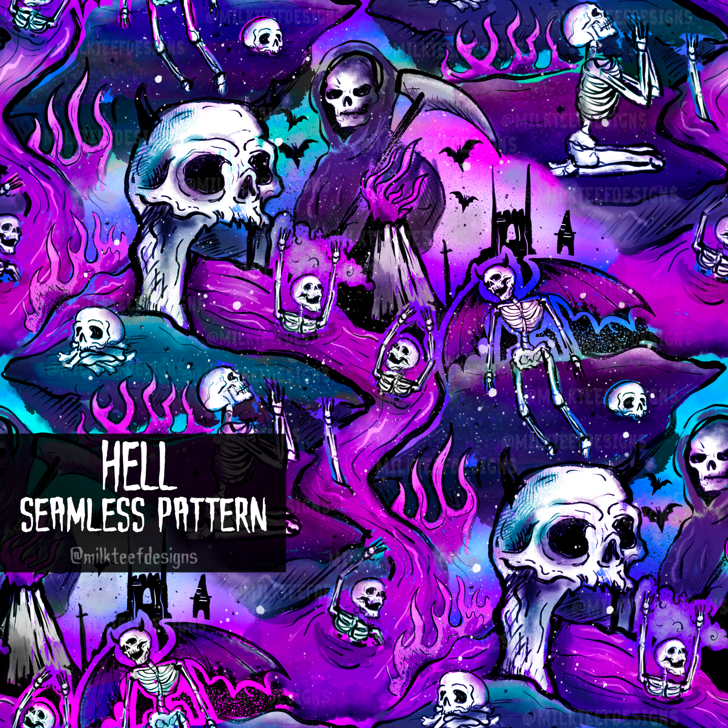 Hell / Seamless Pattern