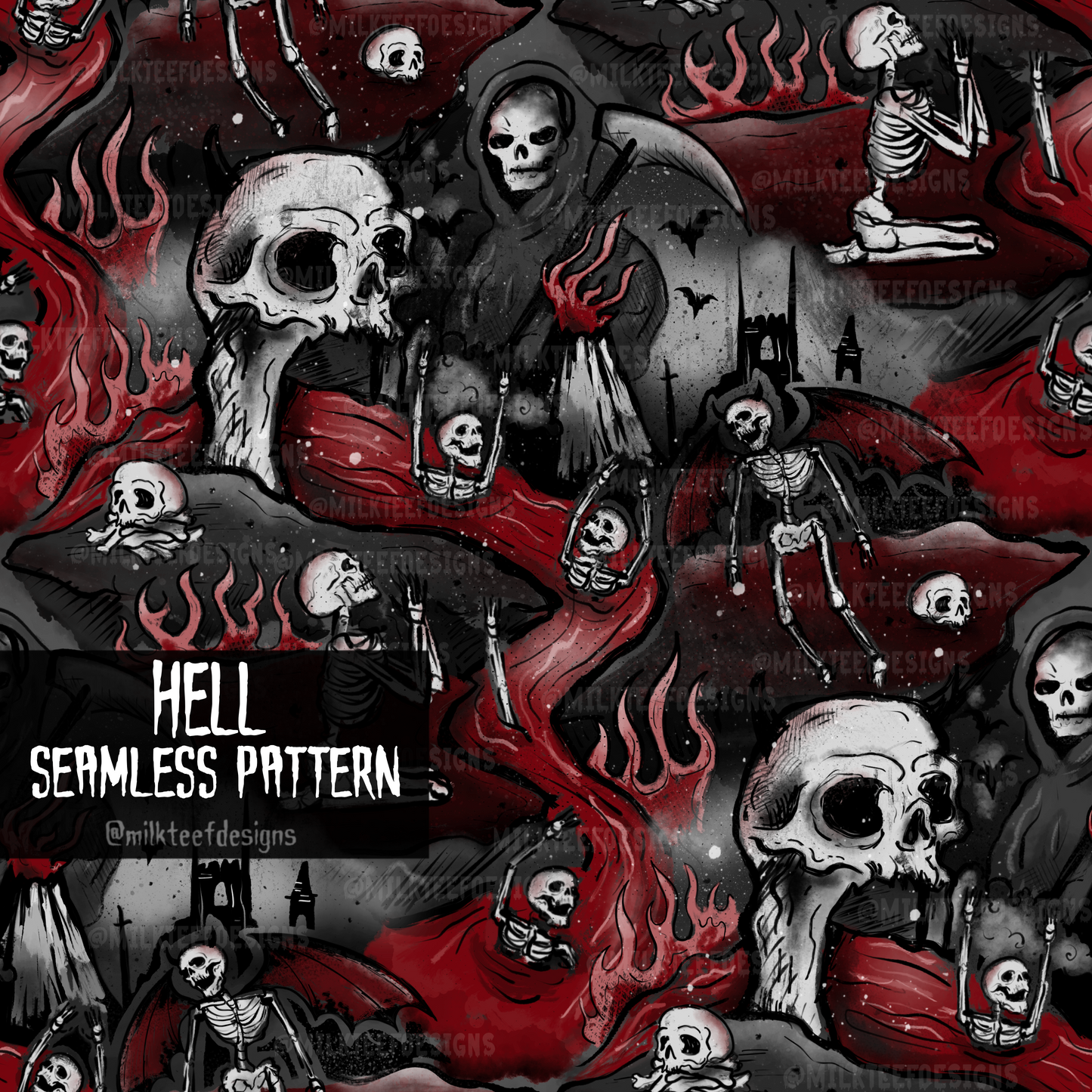 Hell / Seamless Pattern