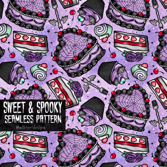 Sweet & Spooky / Seamless Pattern