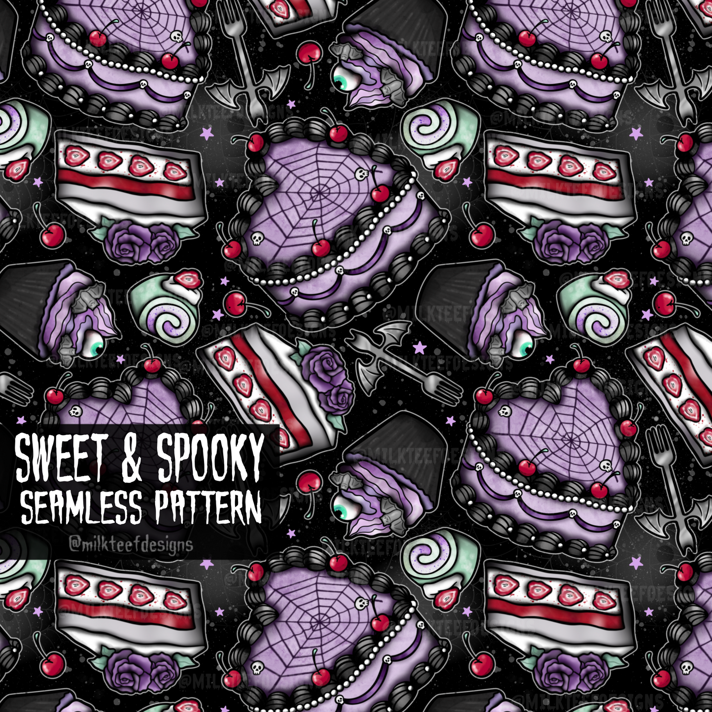 Sweet & Spooky / Seamless Pattern