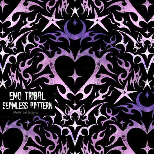 Emo Tribal / Seamless Pattern