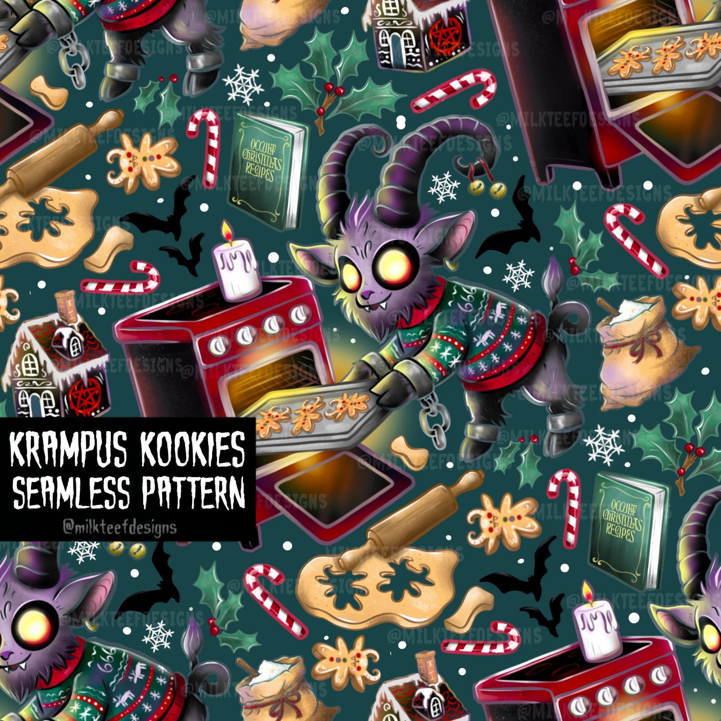 Krampus Kookies / Seamless Pattern