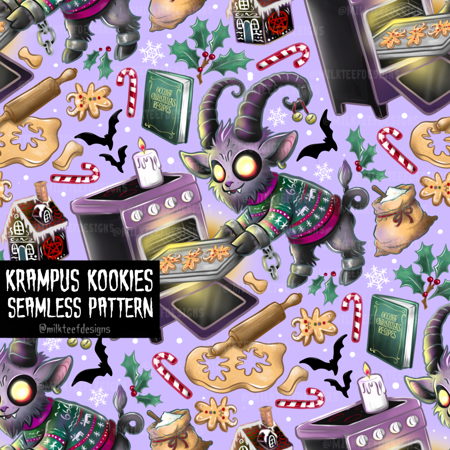 Krampus Kookies / Seamless Pattern