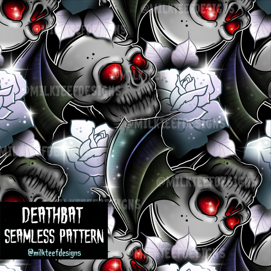 Deathbat / Seamless Pattern