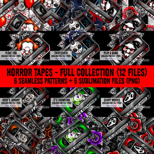 Horror Tapes - Complete Seamless & Sublimation Collection