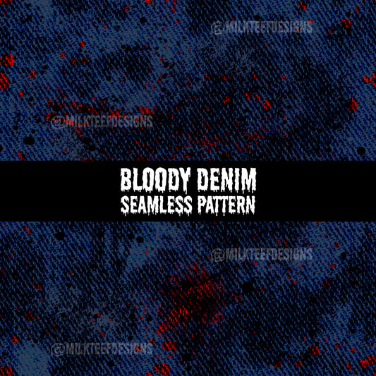 Bloody Denim (horror co-ord) / Seamless Pattern