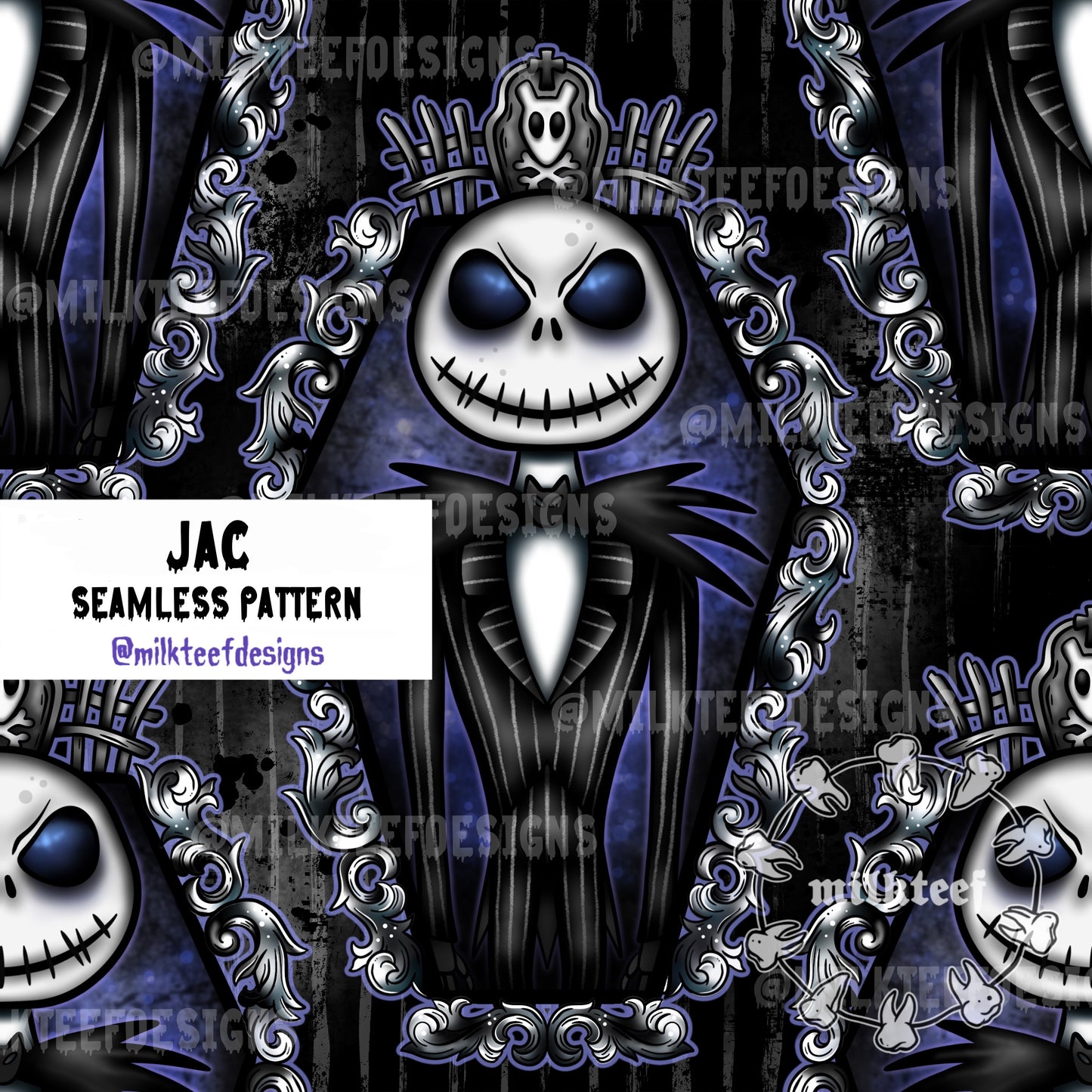 Jac & Sal Duo / 2x Seamless Pattern