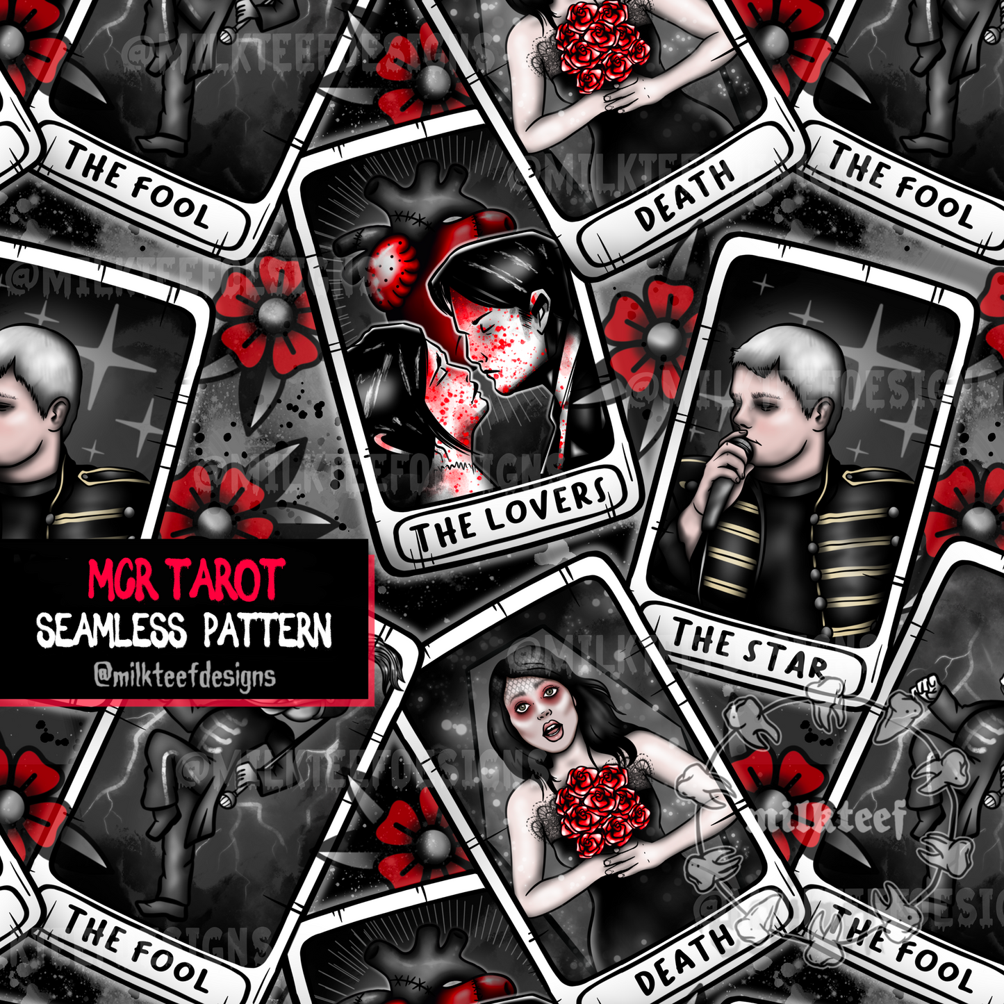 MC R Tarot - Seamless Pattern