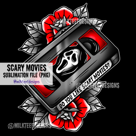 Scary Movies / Sublimation Design (PNG)