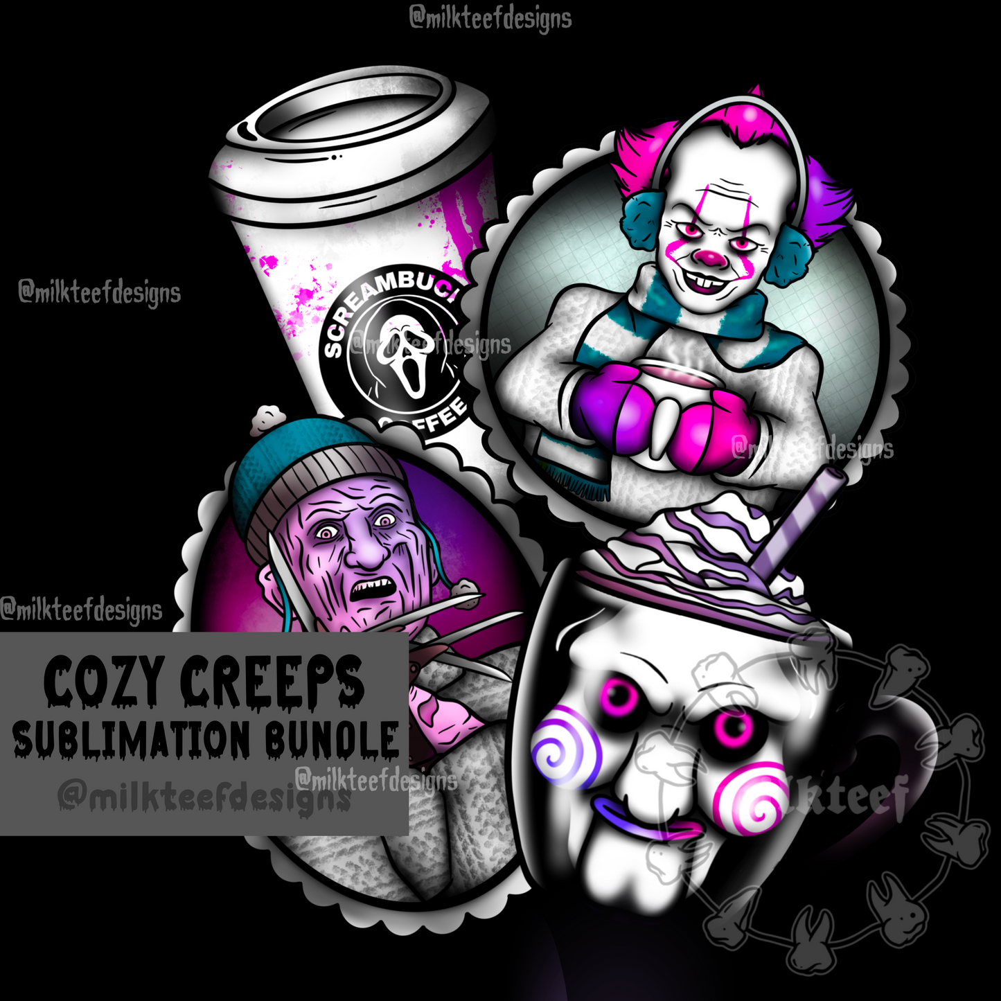 Cozy Creeps (Pastel) - Sublimation Bundle