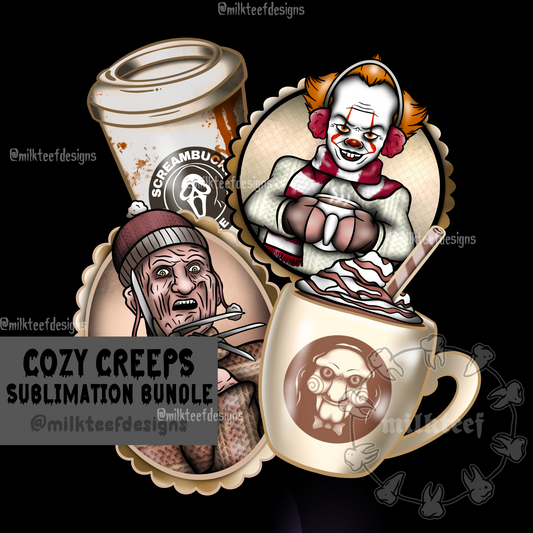 Cozy Creeps (Brown) - Sublimation Bundle